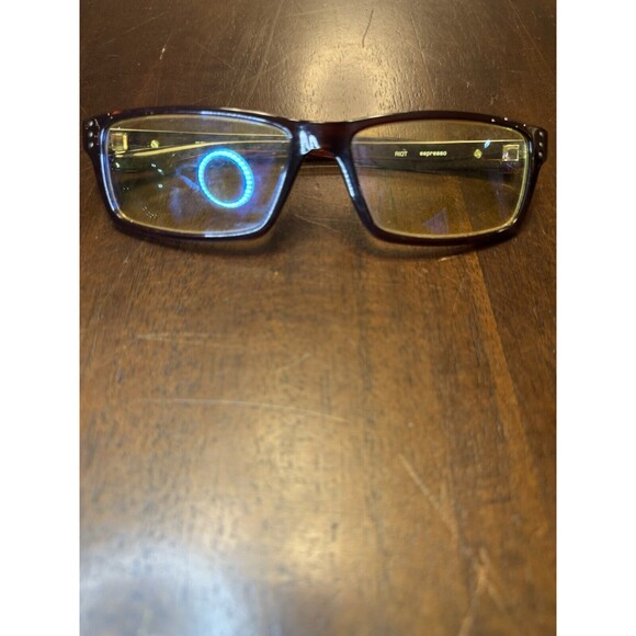 GUNNAR Riot Espresso Blue Light Blocking Glasses Computer Gaming 57-16-140 - Picture 1 of 5